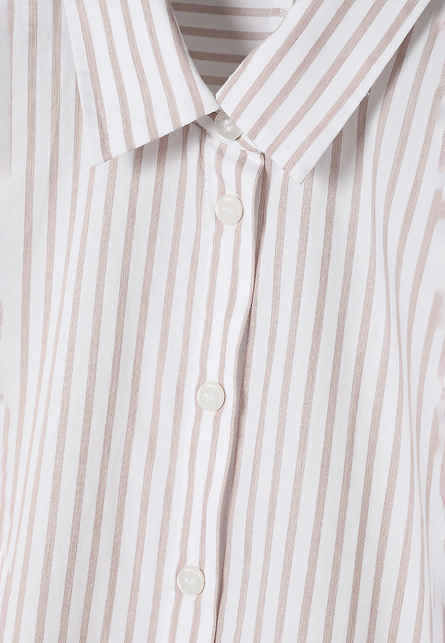 STRIPED COTTON SHIRT — NAYA STRIPED COTTON SHIRT — NAYA ECRU 10