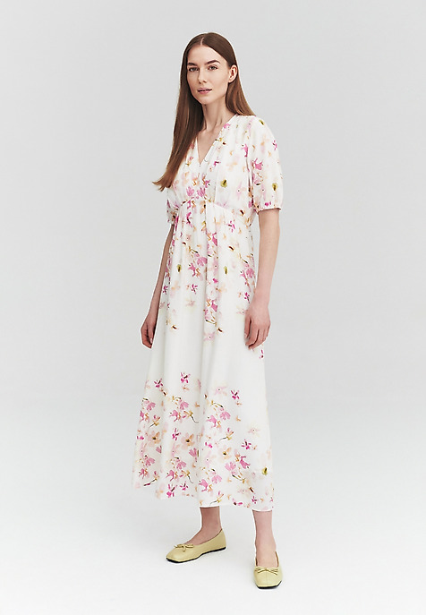 ZWIEWNA SUKIENKA W KWIATY - SOFIYA ZWIEWNA SUKIENKA W KWIATY - SOFIYA