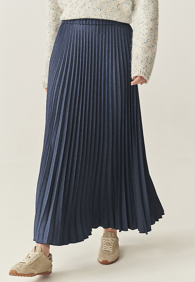 PLEATED MIDI SKIRT - SEMINA 1 PLEATED MIDI SKIRT - SEMINA 1 BLUE 2