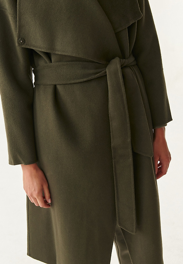 ASYMMETRIC LADIES' COAT BORDO 1 ASYMMETRIC LADIES' COAT BORDO 1 KHAKI 5