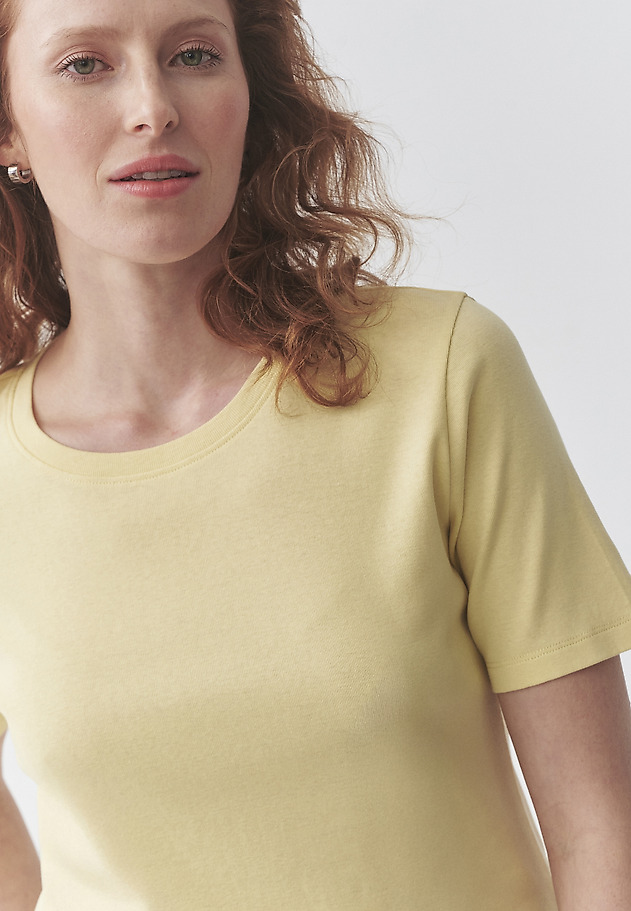 BAWEŁNIANY T-SHIRT DAMSKI — KIRI 1 BAWEŁNIANY T-SHIRT DAMSKI — KIRI 1 ŻÓŁTY 5