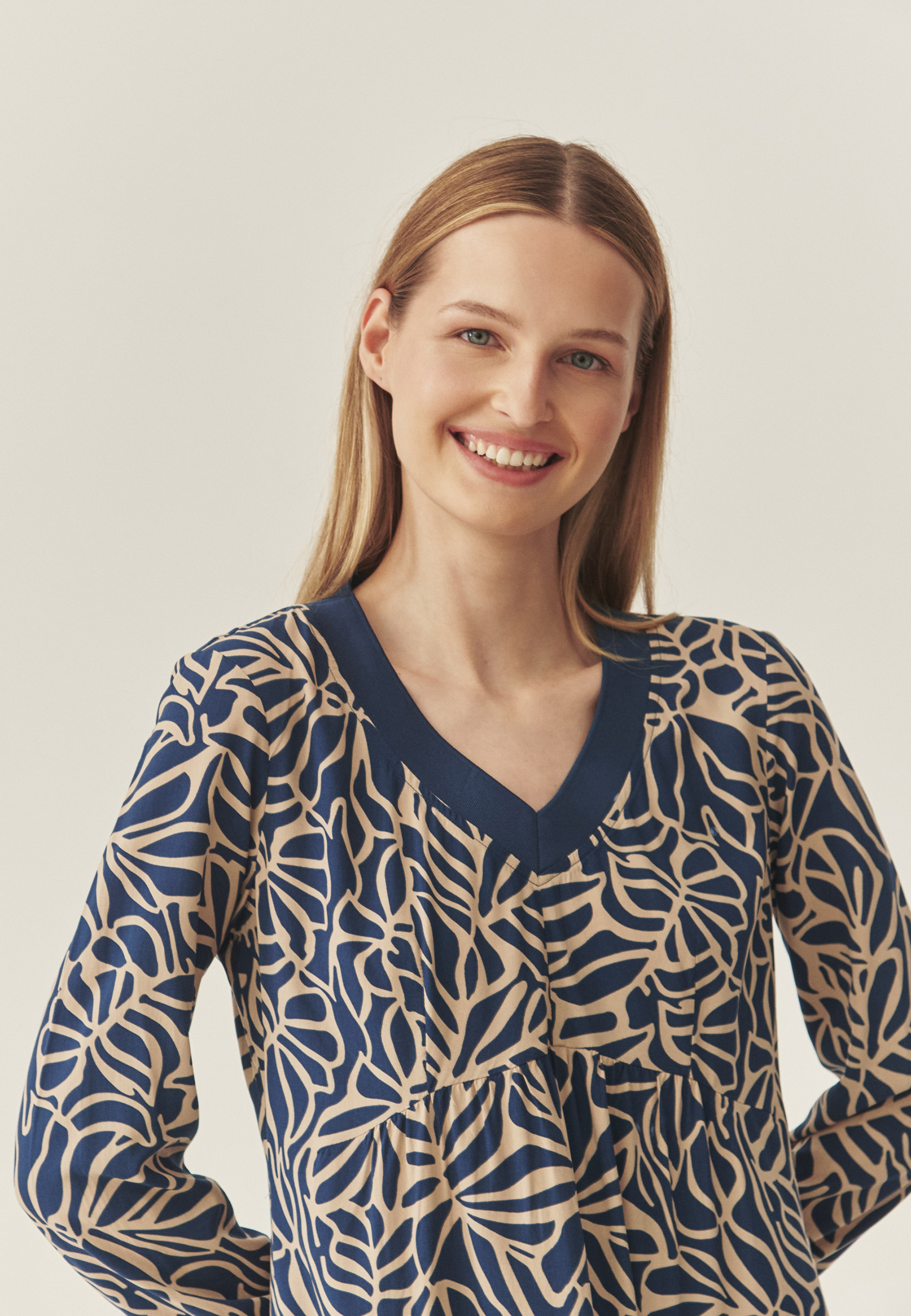 ROCHIE DIN ȚESĂTURĂ CU MODEL GEOMETRIC - NERTAMI MULTICOLOR 2