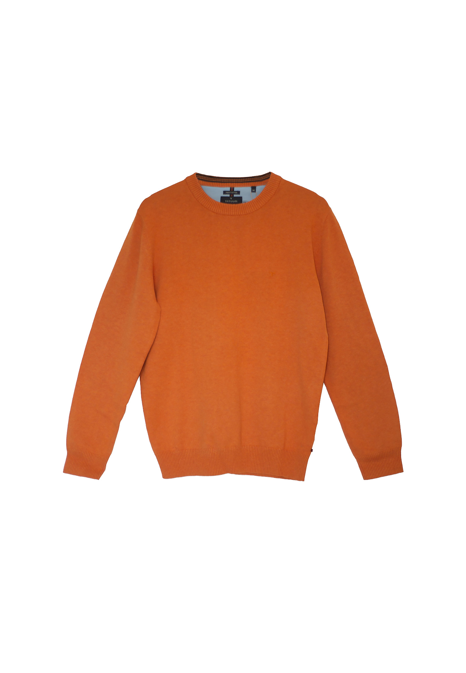 CIENKI SWETER MĘSKI TRICK 1 CIENKI SWETER MĘSKI TRICK 1 POMARAŃCZOWY 80707