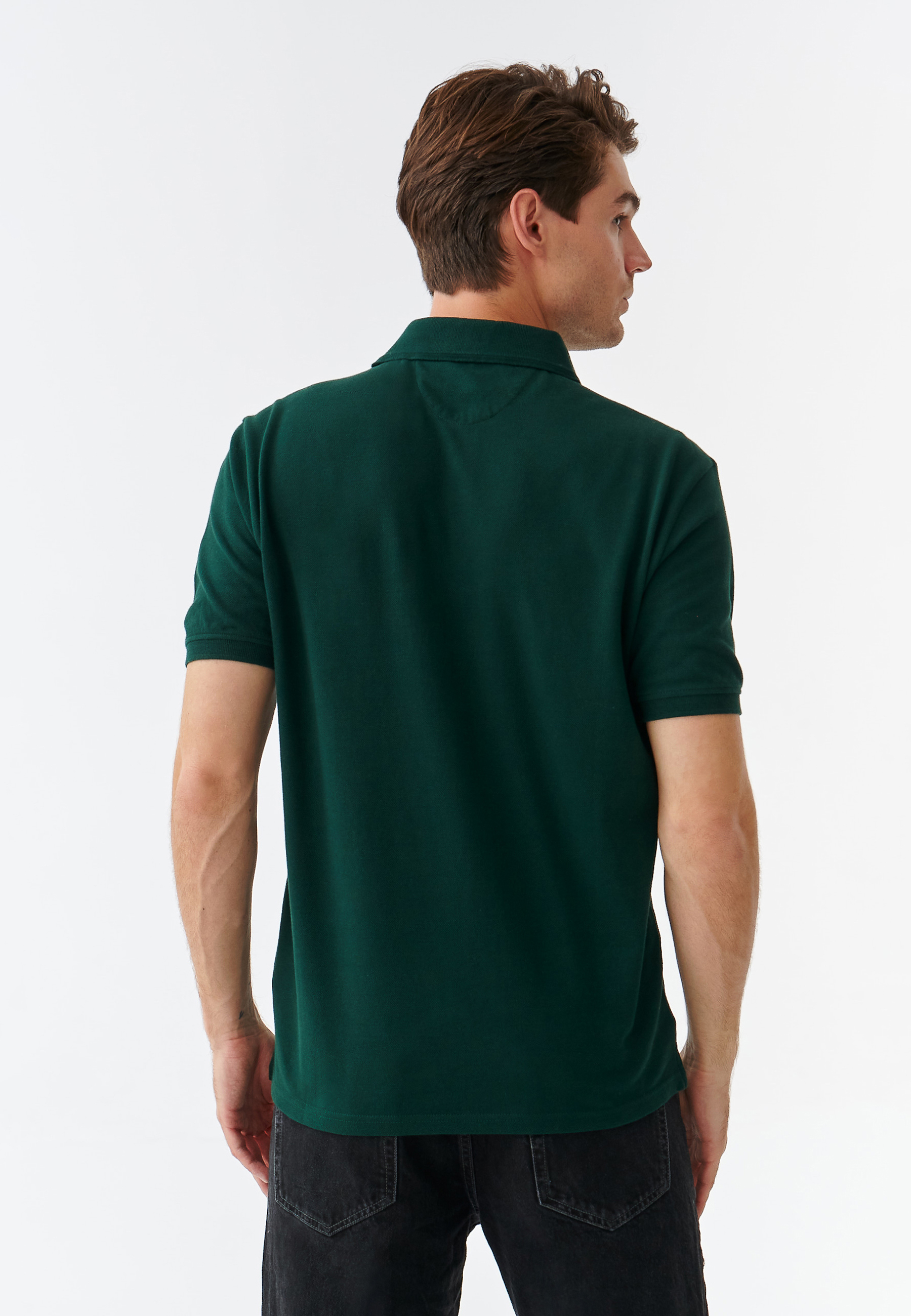 MĘSKA KOSZULA DZIANINOWA TYPU POLO Z NASZYWKĄ Z MISIEM USZATKIEM JAY