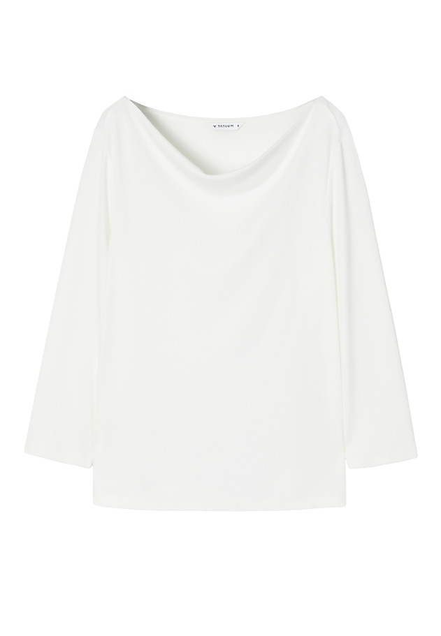 LADIES' KNITTED BLOUSE WITH “WATER” NECKLINE — BLOOM LADIES' KNITTED BLOUSE WITH “WATER” NECKLINE — BLOOM ECRU 6