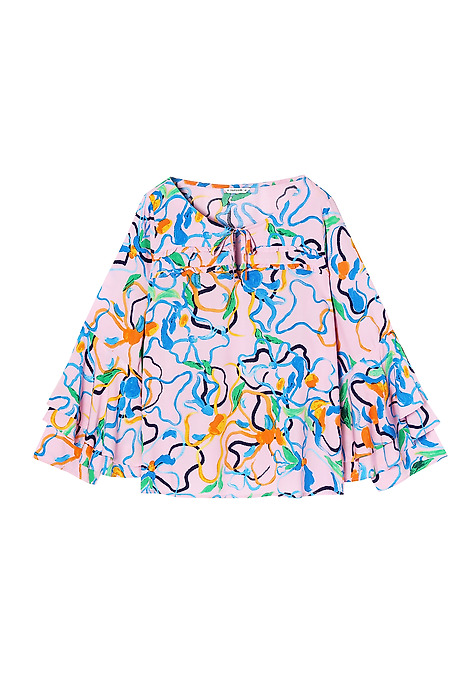 COLECȚIA BLOOMING: BLUZĂ DE DAMĂ CU MODEL MISANDRA MULTICOLOR 2