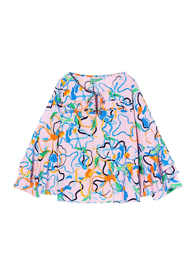 BLOOMING COLLECTION: PATTERNED LADIES' BLOUSE MISANDRA BLOOMING COLLECTION: PATTERNED LADIES' BLOUSE MISANDRA MULTIKOLOR 5