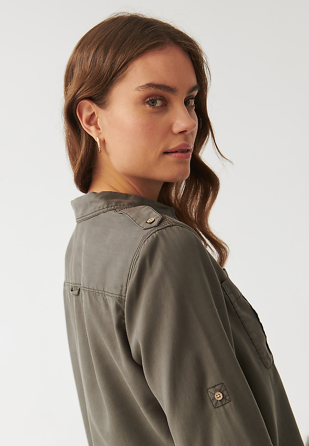 LADIES’ SHIRT WITH EPAULETTES - KORSANA LADIES’ SHIRT WITH EPAULETTES - KORSANA KHAKI 7