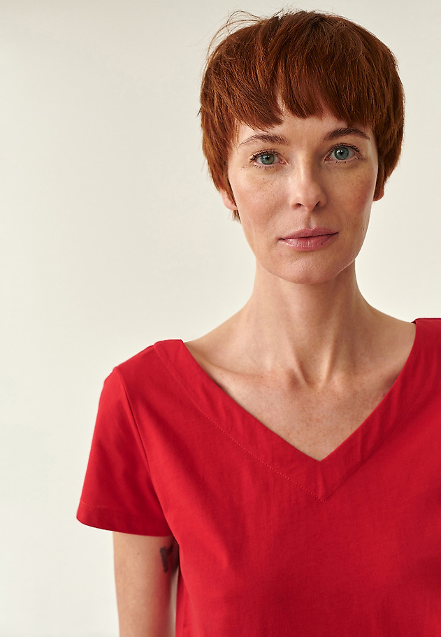 ŽENSKA BLUZA TRIKO ŽENSKA BLUZA TRIKO RDEČA 3