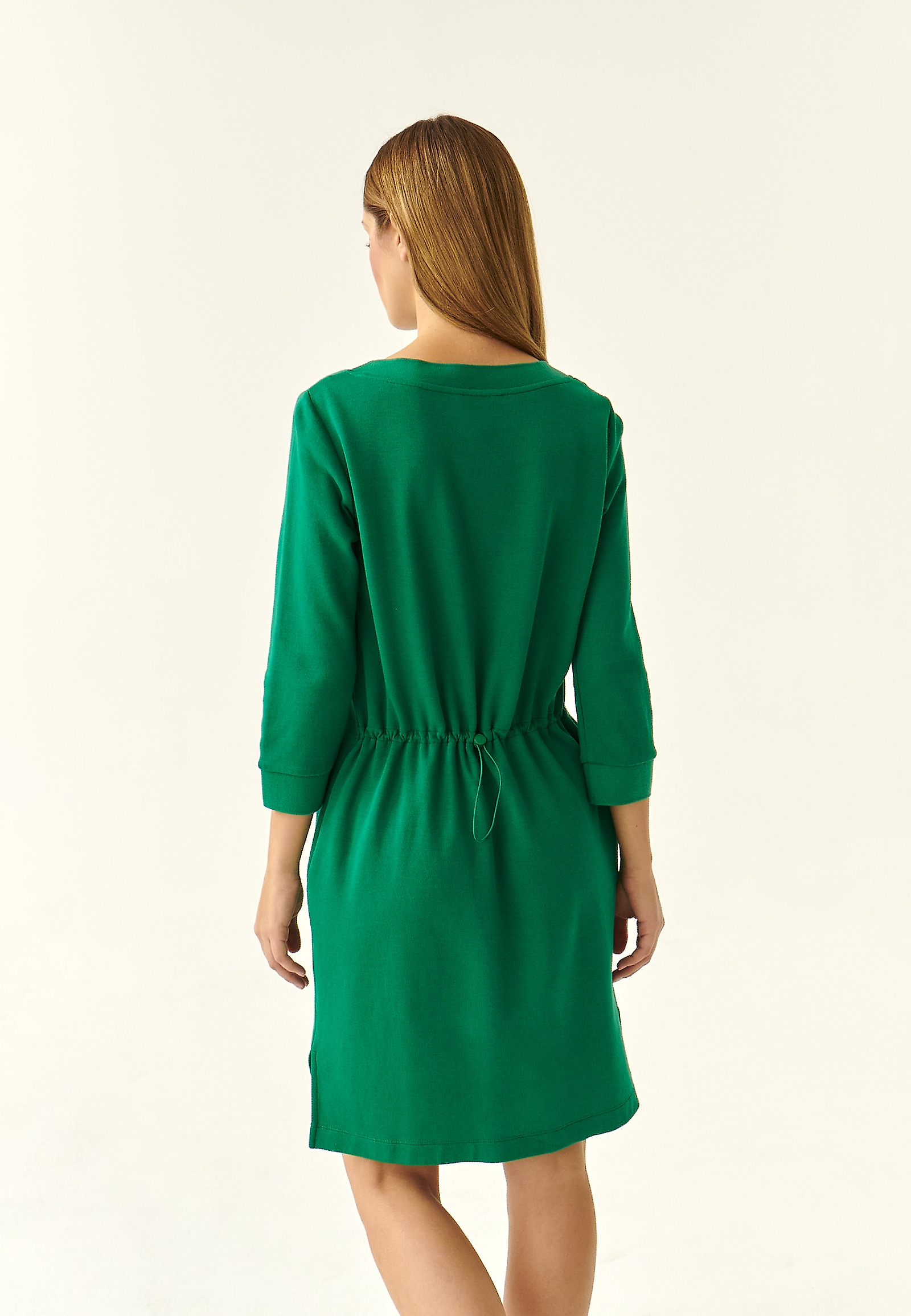 3/4 SLEEVE KNITWEAR DRESS NISOTO 3/4 SLEEVE KNITWEAR DRESS NISOTO GREEN 86500