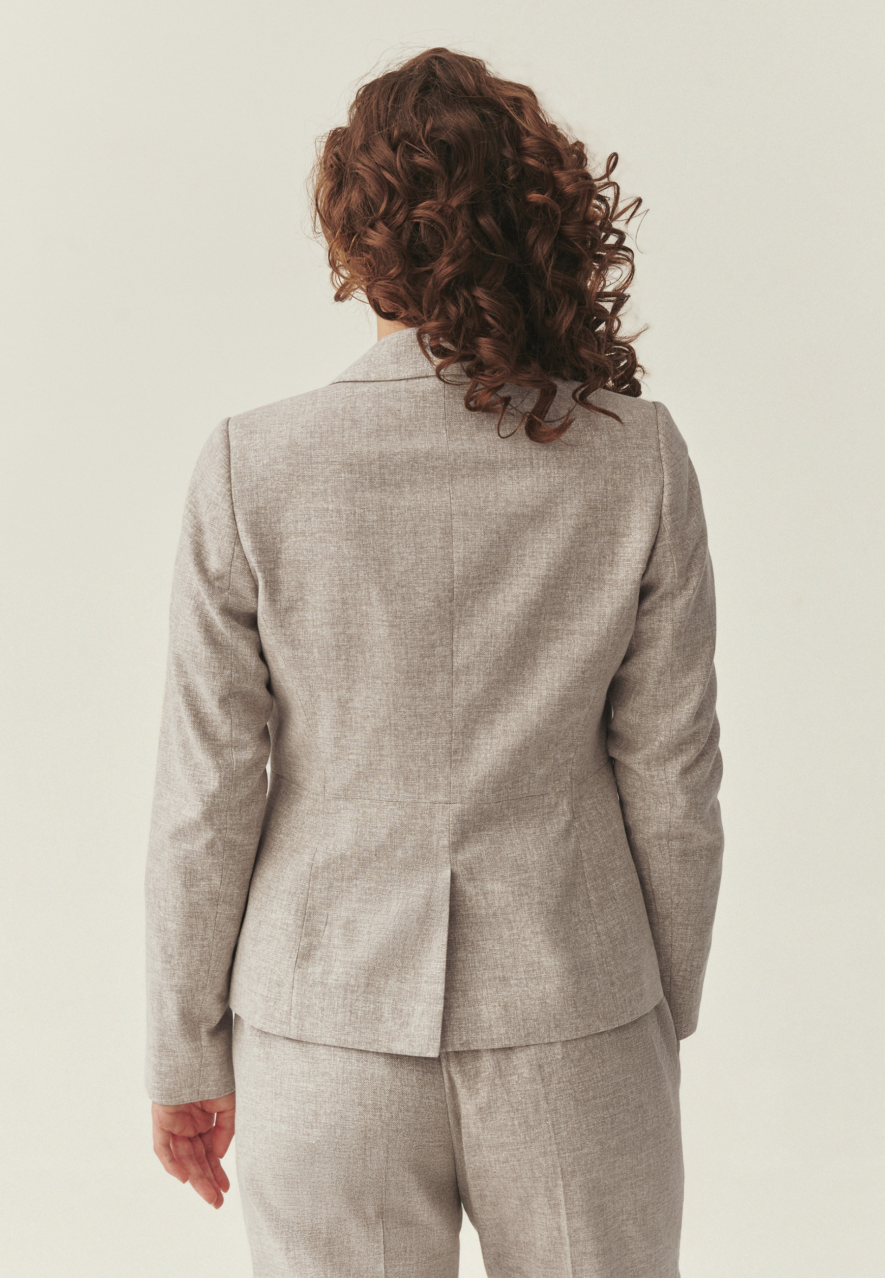 FABRIC JACKET WITH LINEN - NESSARIA BEIGE 2