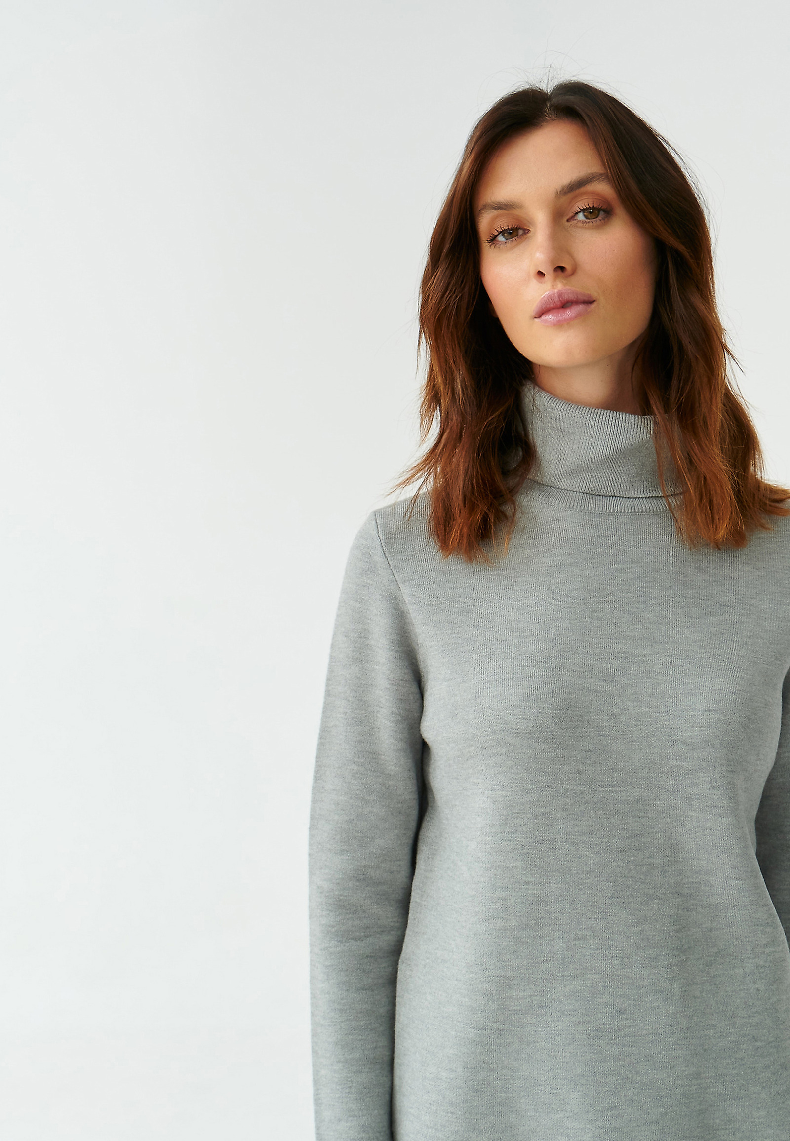 UNIWERSALNY SWETER DAMSKI Z GOLFEM PIMPO 1 UNIWERSALNY SWETER DAMSKI Z GOLFEM PIMPO 1 SZARY 91842