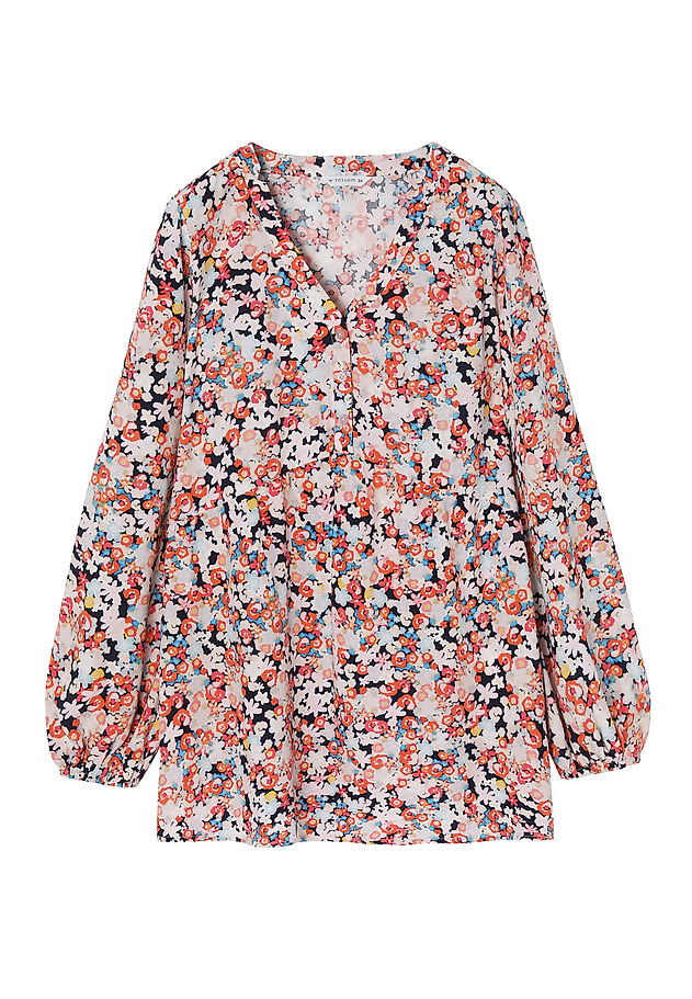 LADIES' FLORAL PRINTED BLOUSE SOMKO LADIES' FLORAL PRINTED BLOUSE SOMKO MULTIKOLOR 7