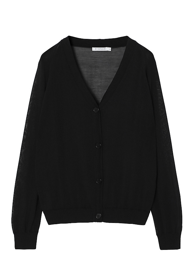 CARDIGAN DIN VISCOZĂ — LENNOX CARDIGAN DIN VISCOZĂ — LENNOX NEGRU 8