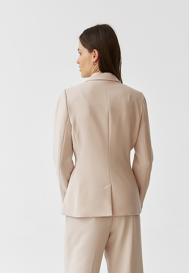 ELEGANT LADIES’ JACKET WITH MODERN BELT - KOALA ELEGANT LADIES’ JACKET WITH MODERN BELT - KOALA BEIGE 3