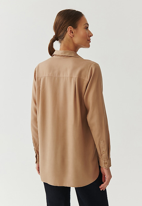 LADIES’ TUNIC-STYLE SHIRT - MALBA BEIGE 2