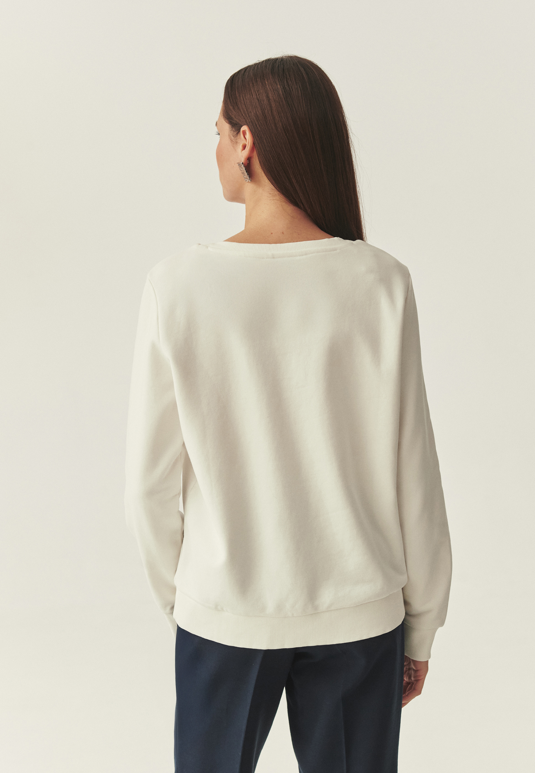 CASUALOWA WZORZYSTA BLUZA- ELTER BIAŁY 2