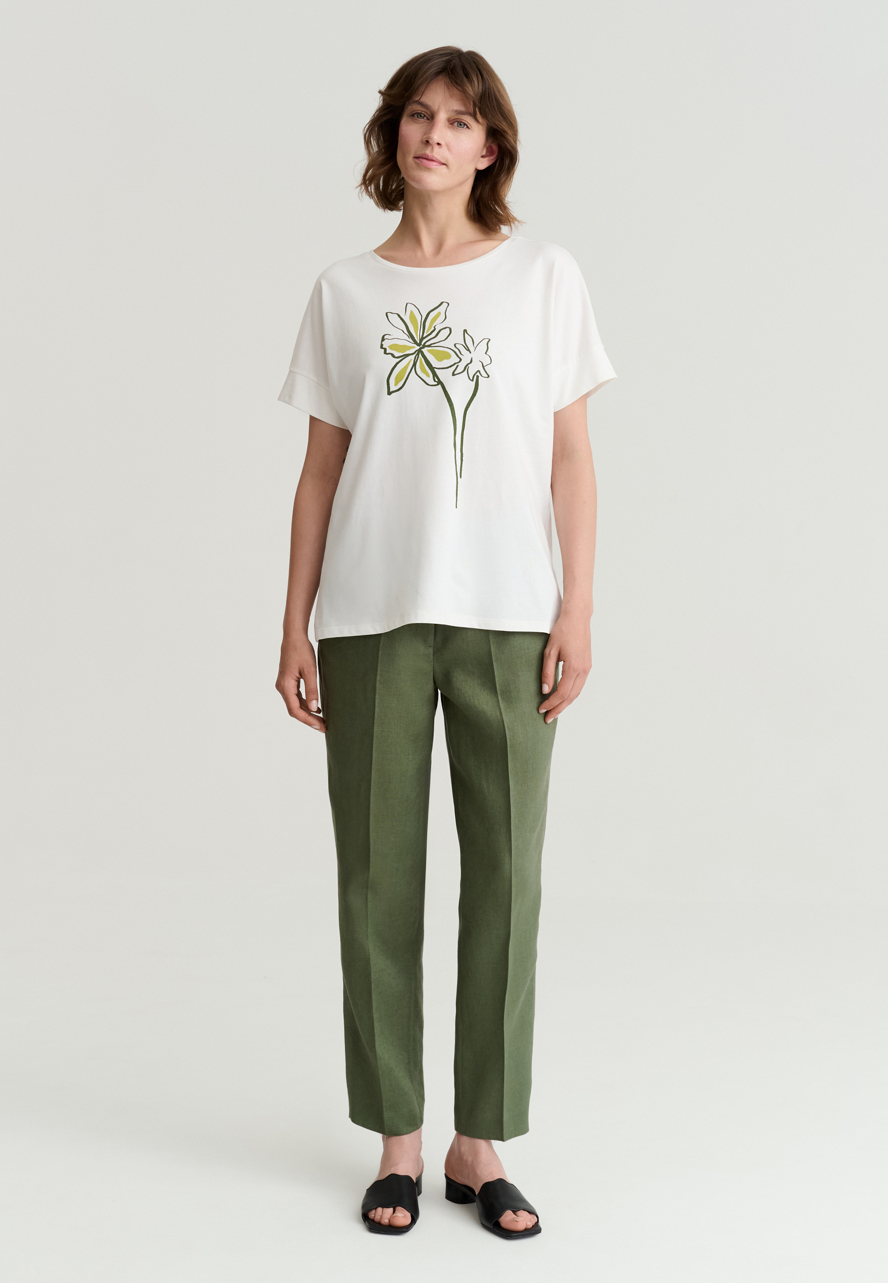 BAWEŁNIANY T-SHIRT Z NADRUKIEM - MONKI 2