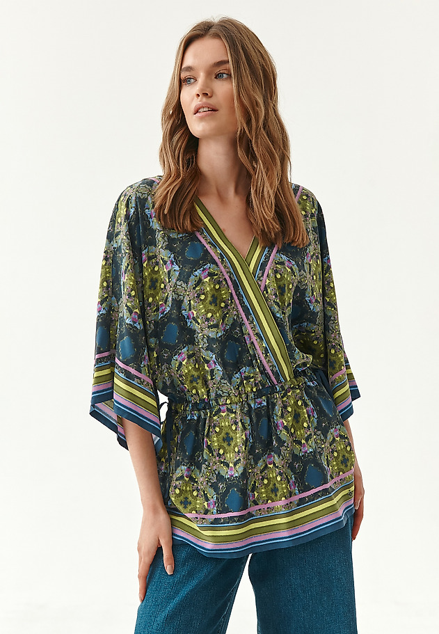 LADIES' WRAP TUNIC BLOUSE MONKONA LADIES' WRAP TUNIC BLOUSE MONKONA MULTIKOLOR 1