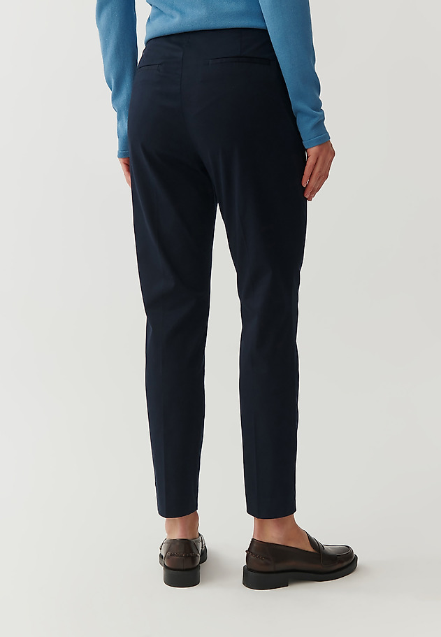 LADIES’ TROUSERS WITH STITCHED EDGES - JAKINA LADIES’ TROUSERS WITH STITCHED EDGES - JAKINA NAVY BLUE 3