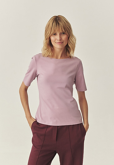 BEZSZWOWA BLUZKA Z BAWEŁNĄ - MIKAJO 1 BEZSZWOWA BLUZKA Z BAWEŁNĄ - MIKAJO 1