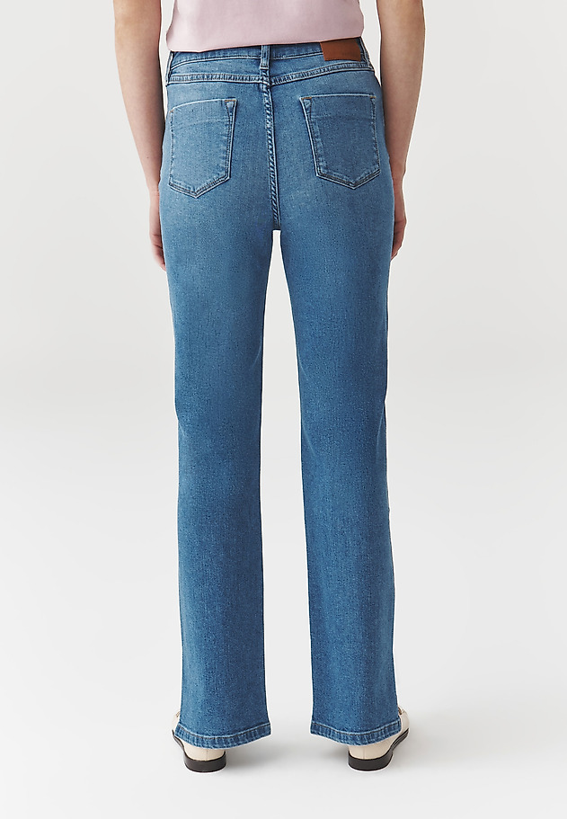 DENIMOWE SPODNIE Z ROZPORKIEM NA NOGAWCE — LASSI DENIMOWE SPODNIE Z ROZPORKIEM NA NOGAWCE — LASSI NIEBIESKI 6