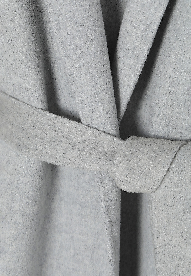 LADIES’ COAT WITH A TIE MOZA 1 LADIES’ COAT WITH A TIE MOZA 1 SZARY 8
