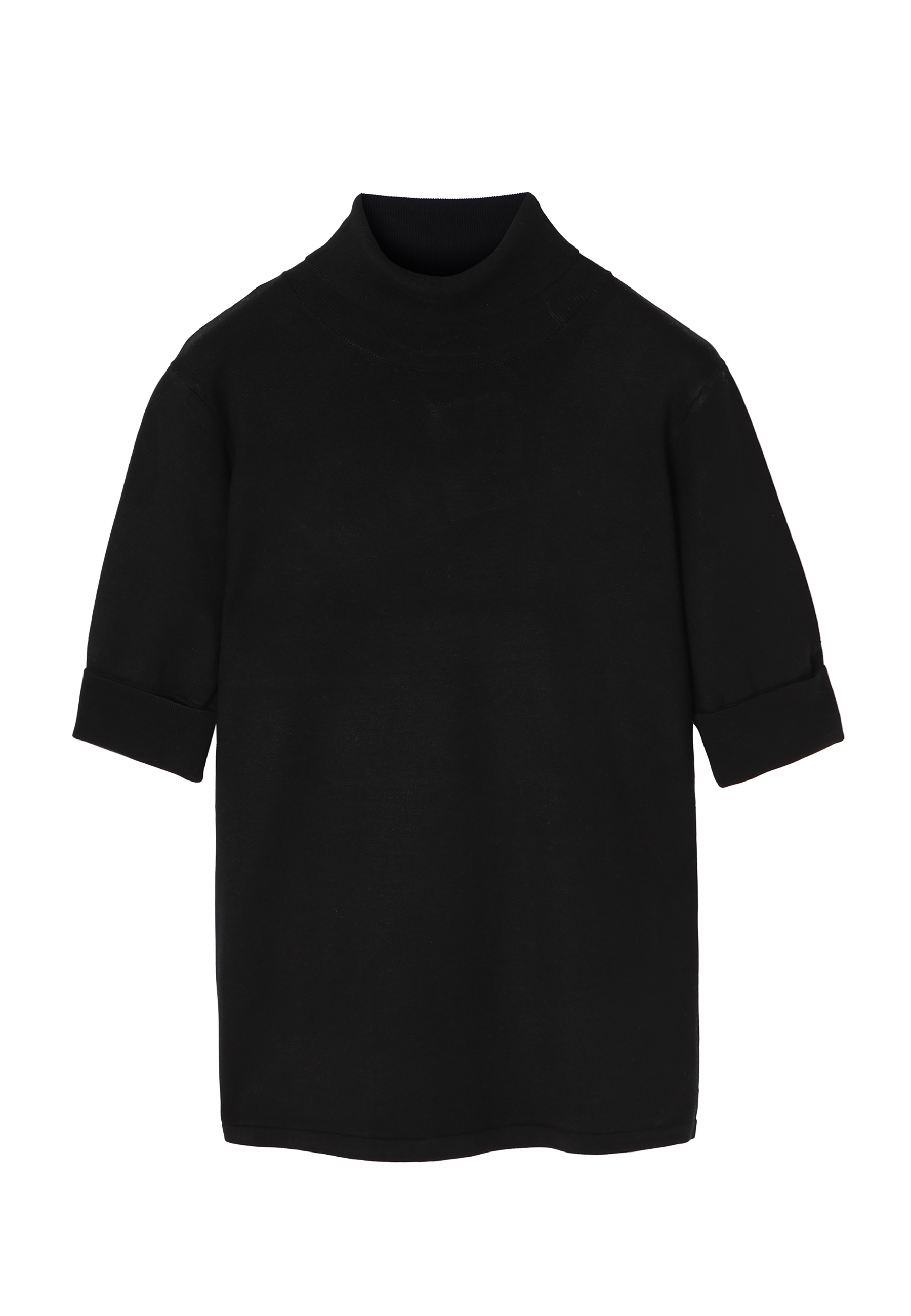 KLASYCZNY SWETER DAMSKI Z GOLFEM LU CZARNY 2