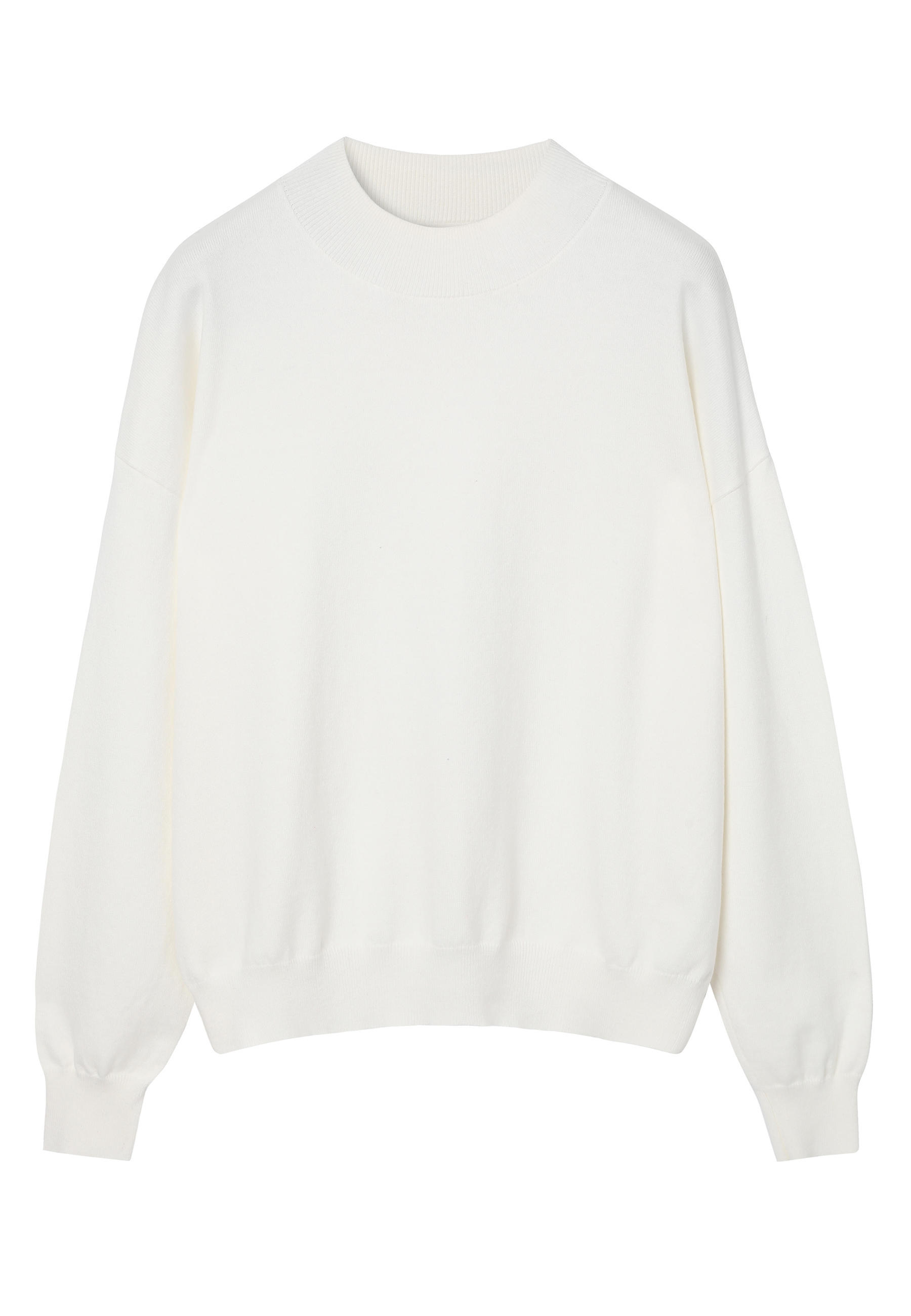 CASUALOWY SWETER Z WEŁNĄ - NAWI BIAŁY 2