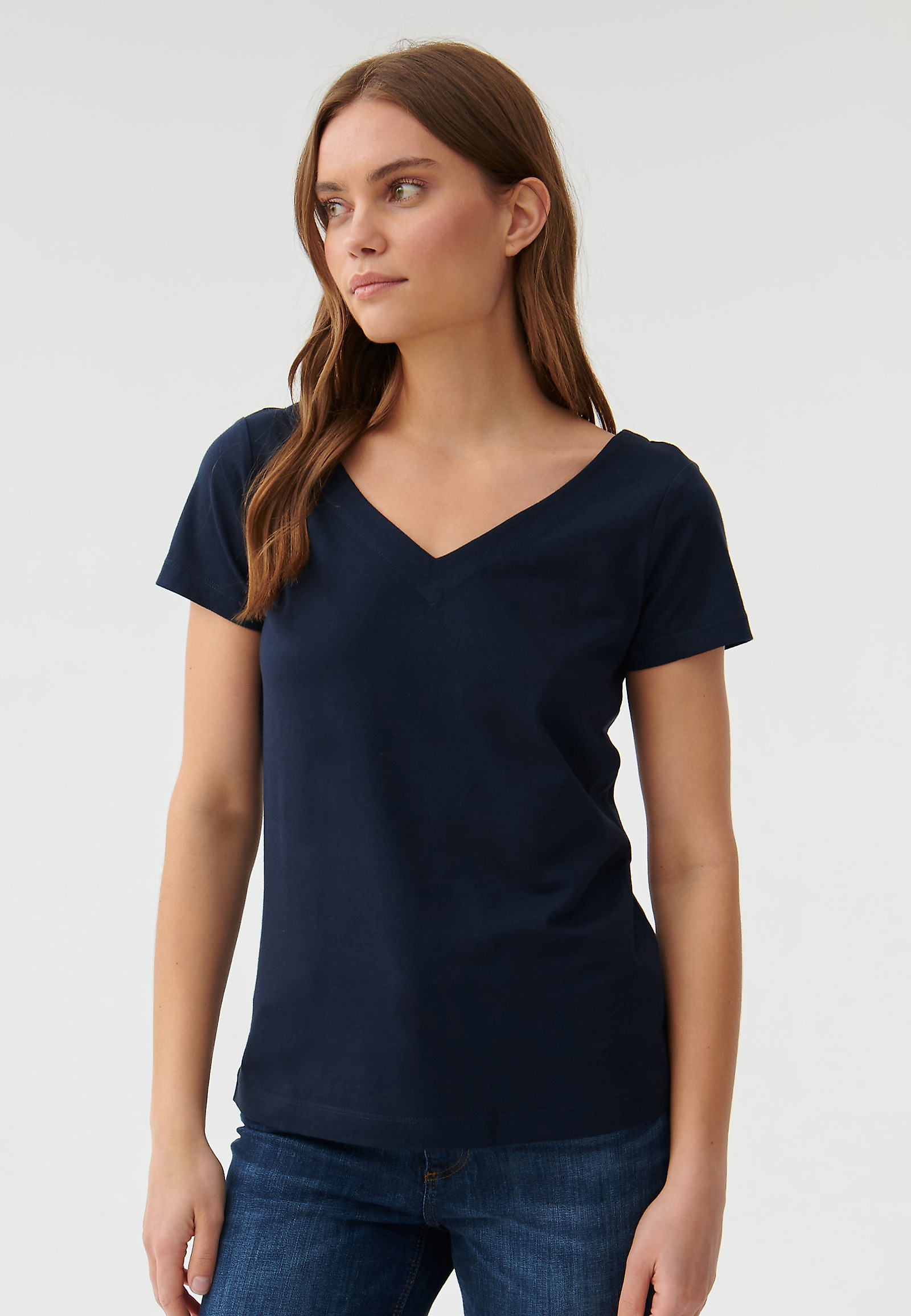 DAMSKA BLUZKA DZIANINOWA TRIKO DAMSKA BLUZKA DZIANINOWA TRIKO GRANATOWY 79856