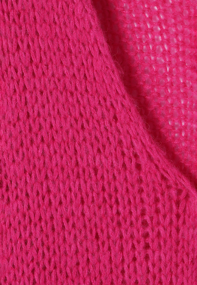 LOOSE SWEATER WITH VISIBLE WEAVE BAJANA LOOSE SWEATER WITH VISIBLE WEAVE BAJANA RÓŻOWY 9