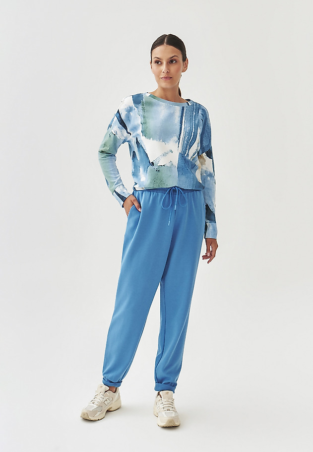 DÁMSKÁ ÚPLETOVÁ MIKINA S RAFINOVANÝM POTISKEM - YOLANDA 1 DÁMSKÁ ÚPLETOVÁ MIKINA S RAFINOVANÝM POTISKEM - YOLANDA 1 VÍCEBAREVNÝ 3