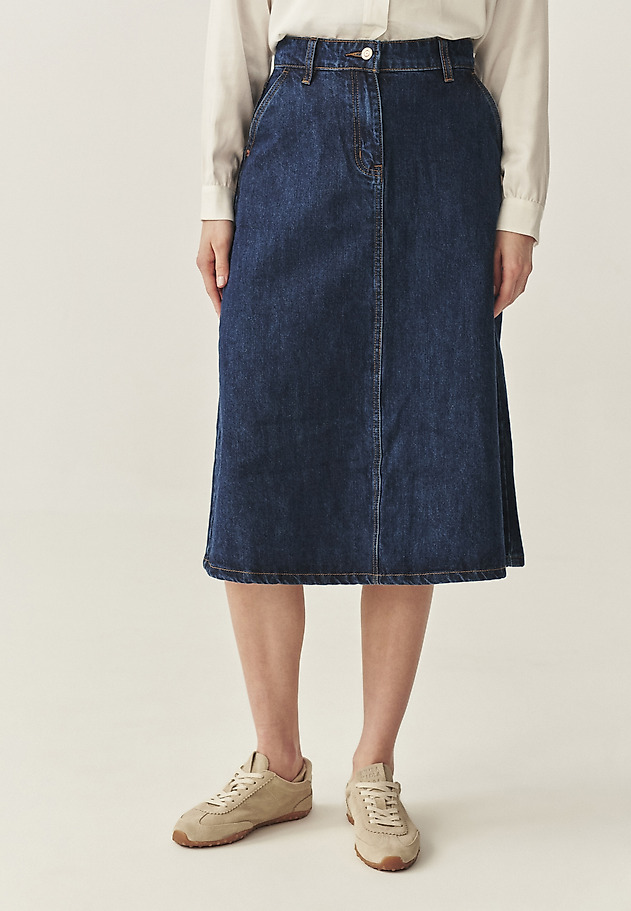 DENIM MIDI SKIRT - MESINA DENIM MIDI SKIRT - MESINA BLUE 3