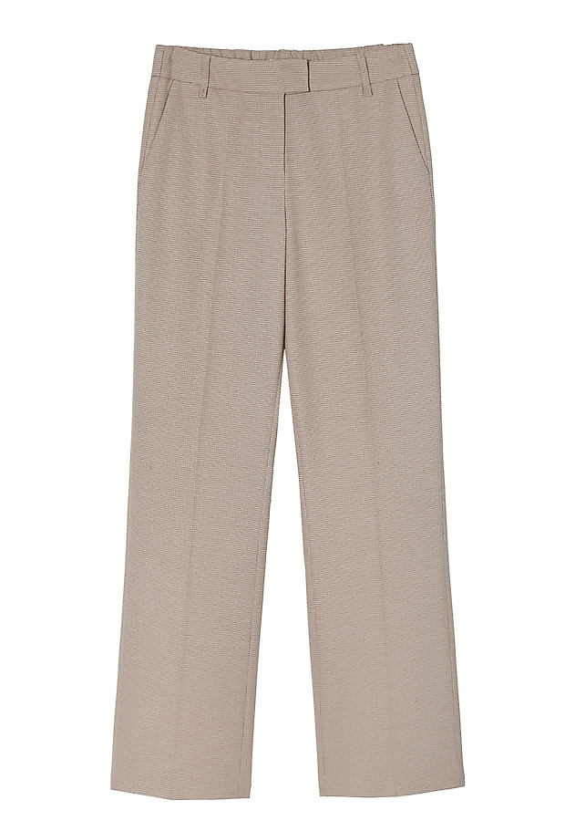 SUIT TROUSERS IN FINE CHECK — LAURANI SUIT TROUSERS IN FINE CHECK — LAURANI ECRU 7