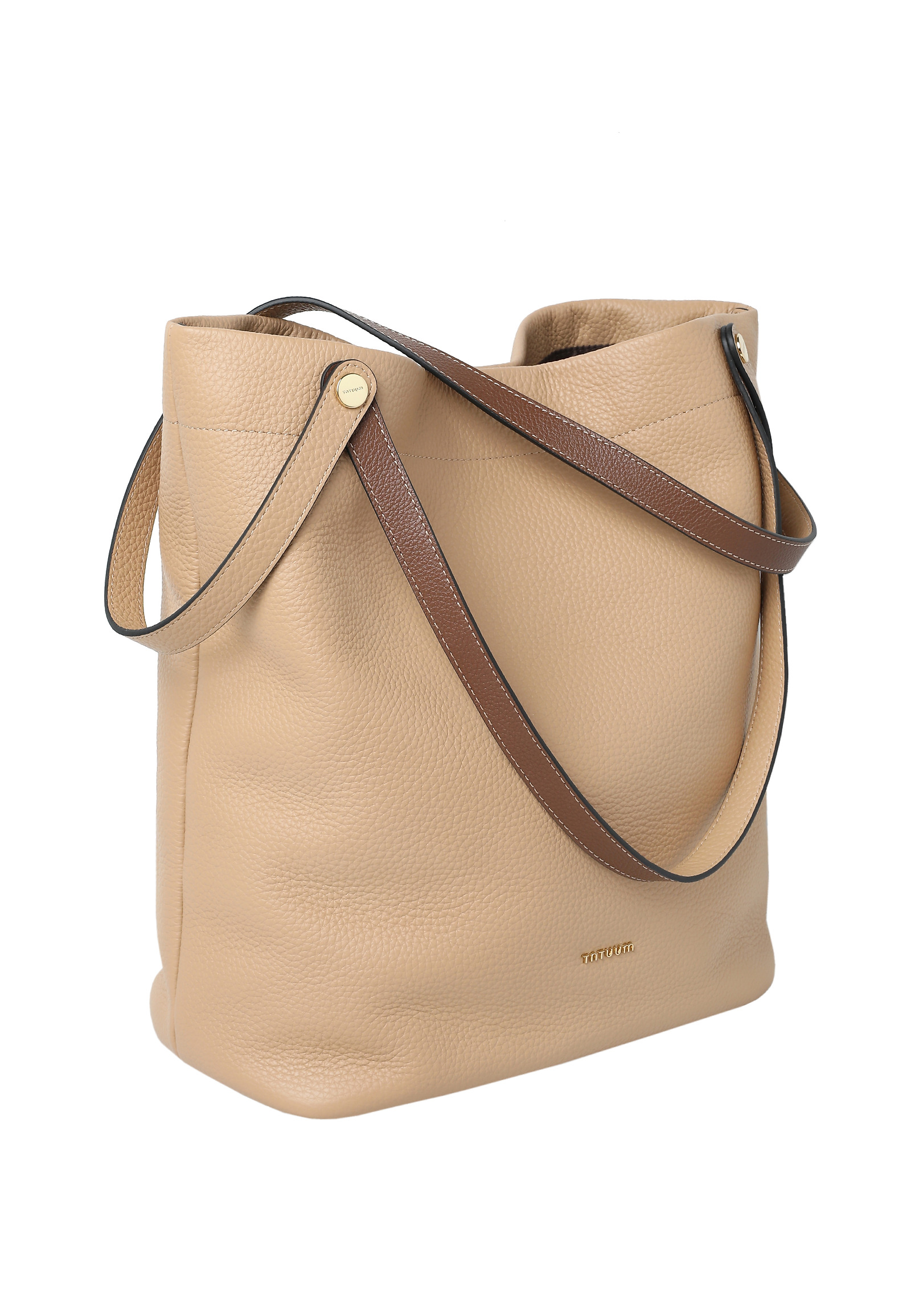 WOMEN'S LEATHER BAG WITH HANDLE- ETERNITY WOMEN'S LEATHER BAG WITH HANDLE- ETERNITY BEIGE 113344