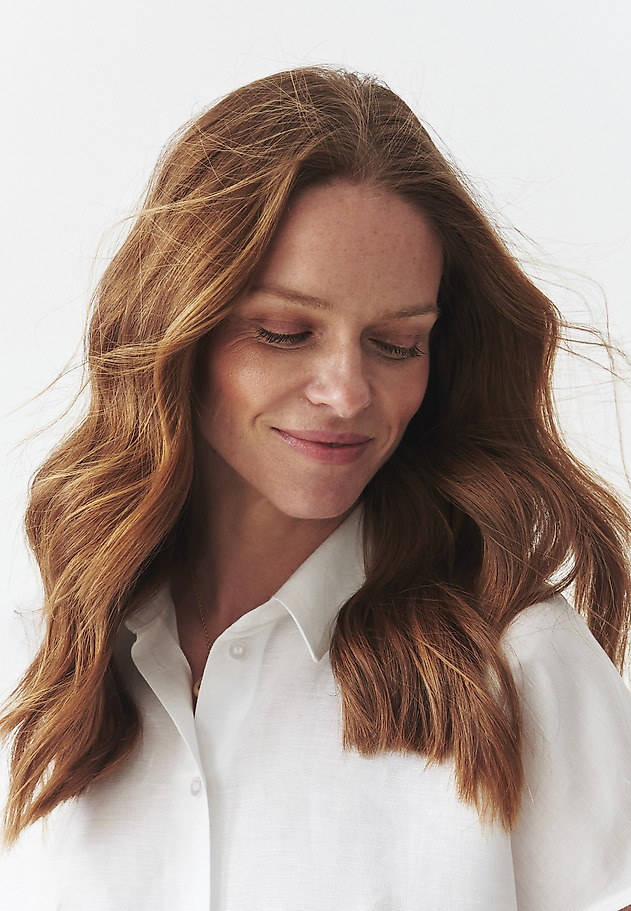 LIGHTWEIGHT SHIRT IN LINEN AND VISCOSE - KIMI LIGHTWEIGHT SHIRT IN LINEN AND VISCOSE - KIMI BIAŁY 5
