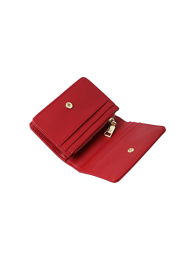 SMALL LADIES' WALLET WITH DIVIDERS — LETIKA 1 SMALL LADIES' WALLET WITH DIVIDERS — LETIKA 1 CZERWONY 4