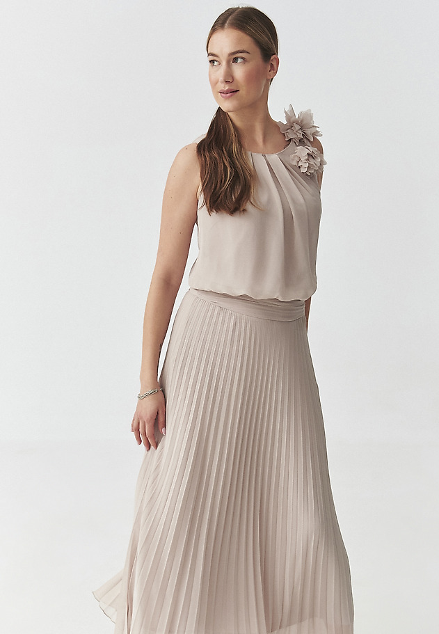 ROCHIE MAXI PLISATĂ - ROZANI ROCHIE MAXI PLISATĂ - ROZANI BEJ 6