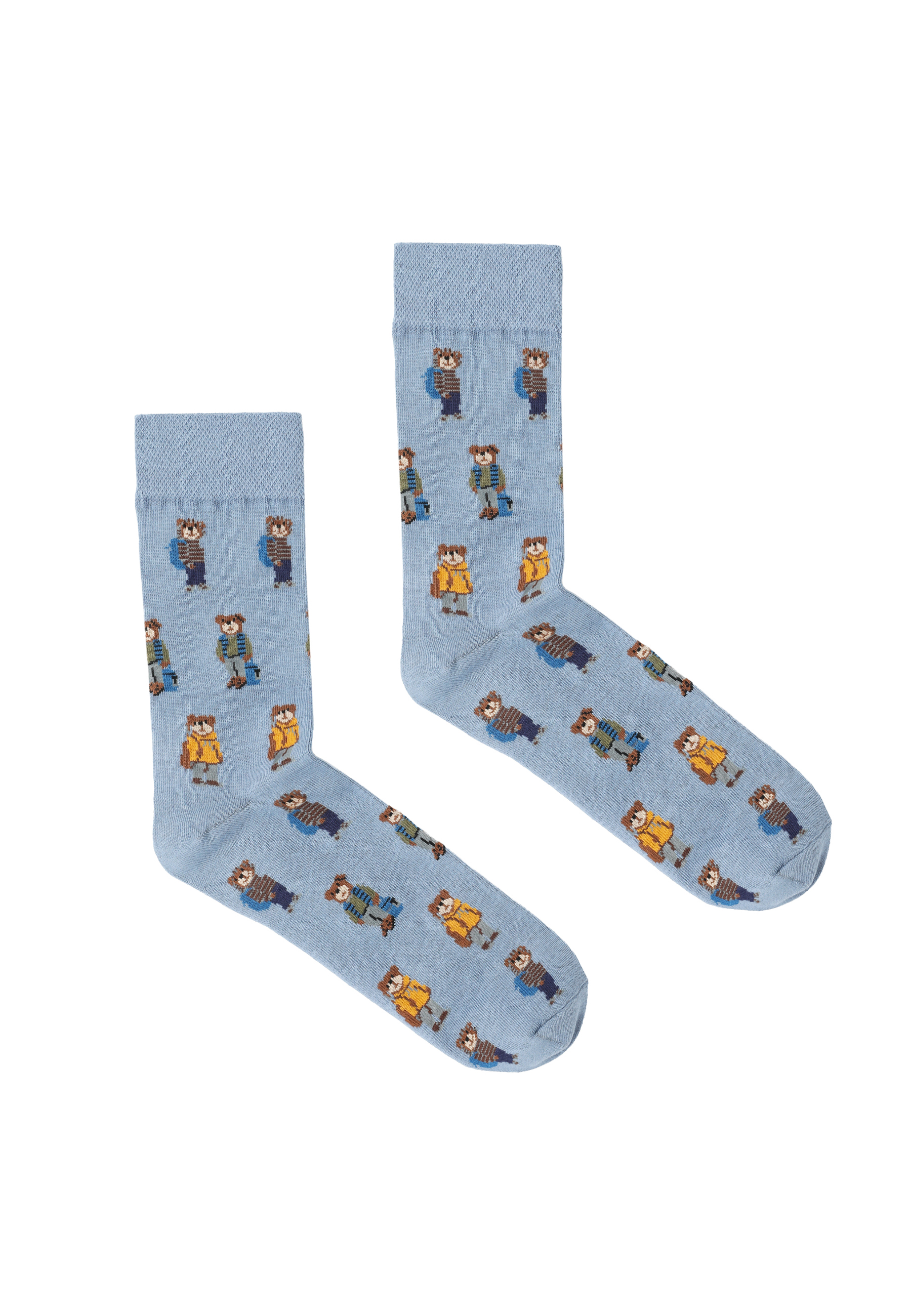 MĘSKIE SKARPETY Z MOTYWEM MISIA USZATKA - MAXIM MULTIKOLOR 2