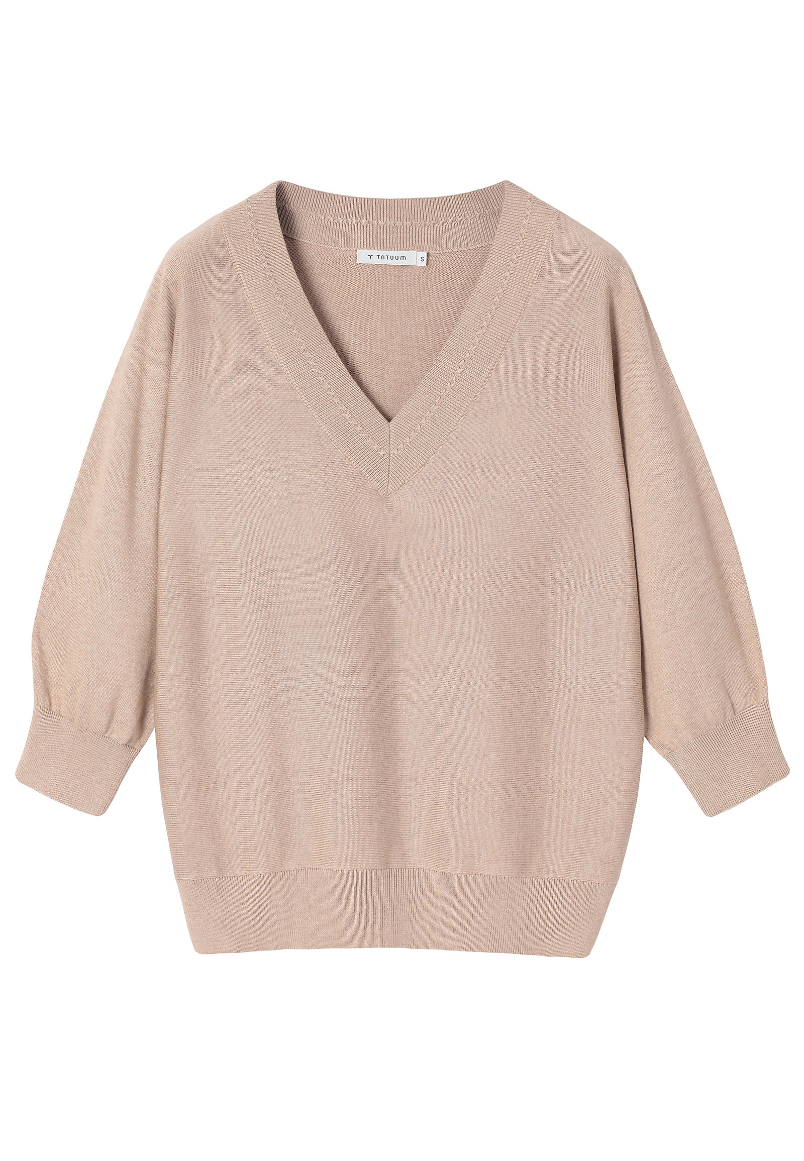 LOOSE JUMPER MADE FROM A BREATHABLE COTTON BLEND - ASEL LOOSE JUMPER MADE FROM A BREATHABLE COTTON BLEND - ASEL BEIGE 113747