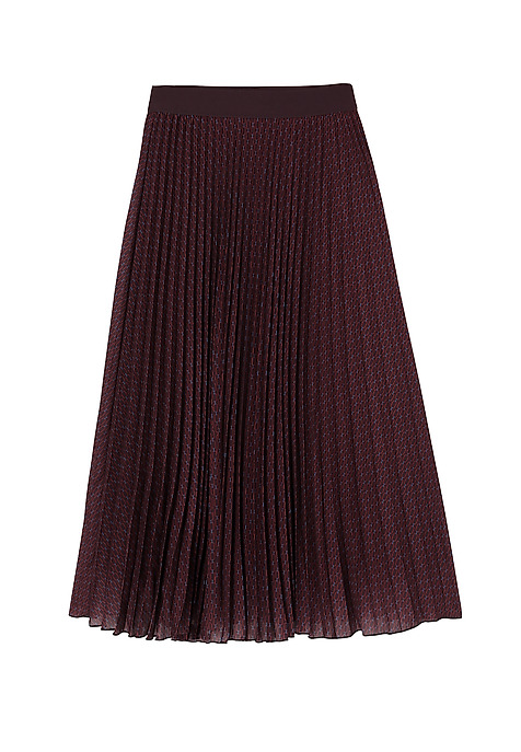 FABRIC MIDI SKIRT WITH ORIGINAL PATTERN — BARI 1 MULTICOLOR 2