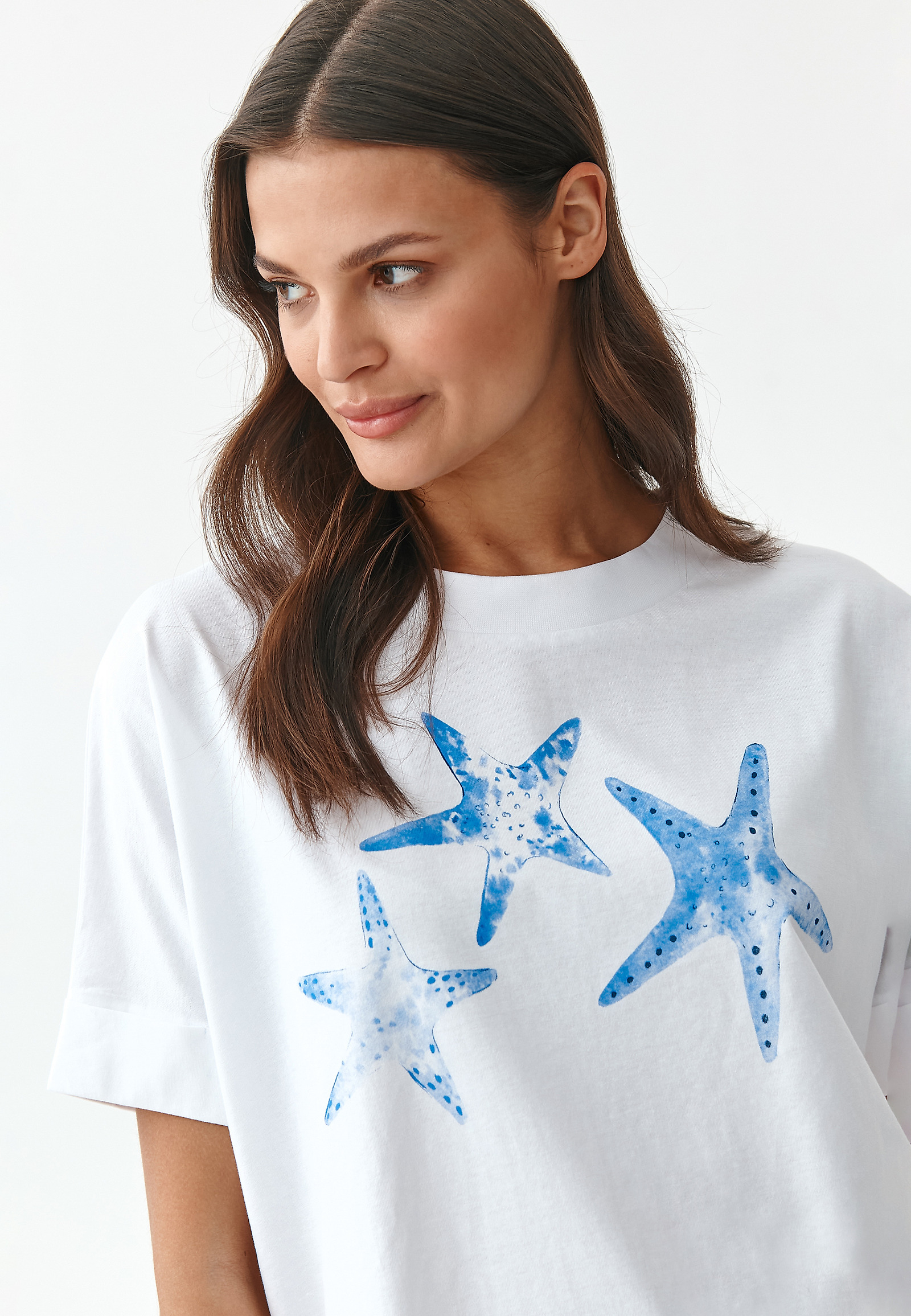 T-SHIRT DAMSKI LIKE 9 T-SHIRT DAMSKI LIKE 9 BIAŁY 79483