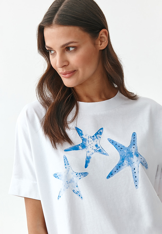 T-SHIRT DAMSKI LIKE 9 T-SHIRT DAMSKI LIKE 9 BIAŁY 1
