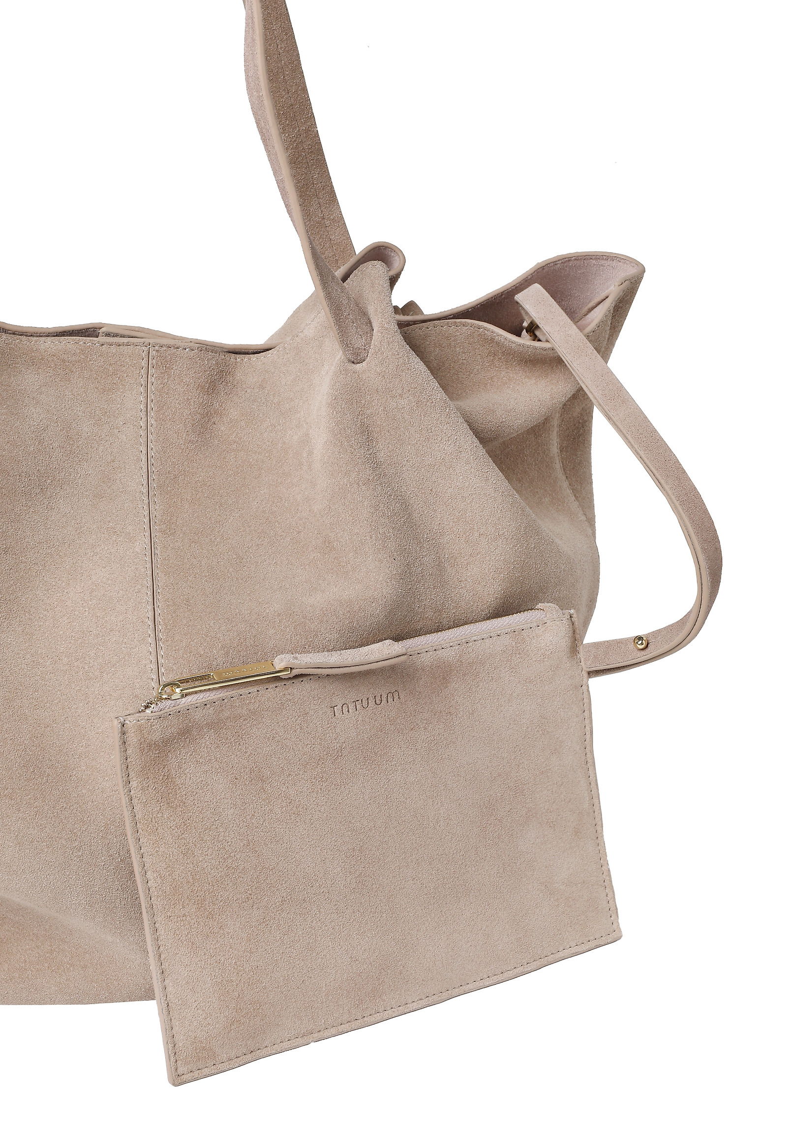 SEMIŠOVÁ TAŠKA S KOZMETICKOU TAŠTIČKOU - ORIA SEMIŠOVÁ TAŠKA S KOZMETICKOU TAŠTIČKOU - ORIA BÉŽOVÁ 118609