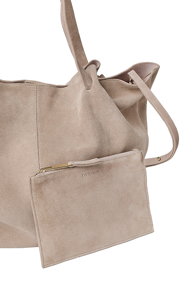 SEMIŠOVÁ TAŠKA S KOZMETICKOU TAŠTIČKOU - ORIA SEMIŠOVÁ TAŠKA S KOZMETICKOU TAŠTIČKOU - ORIA BÉŽOVÁ 8