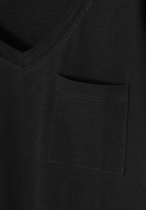 TRICOU DE DAMĂ, CU BUZUNAR MIC MIMI NEGRU 2