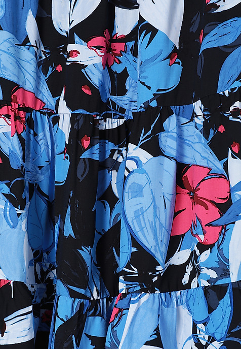 ROCHIE CU IMPRIMEU, DIN VISCOZĂ — SARNA 1 MULTICOLOR 2