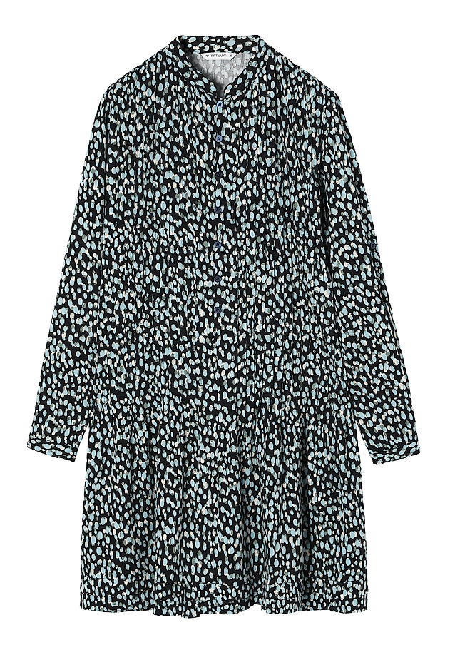 FABRIC SHIRT DRESS WITH STAND-UP COLLAR - LILI FABRIC SHIRT DRESS WITH STAND-UP COLLAR - LILI MULTIKOLOR 6