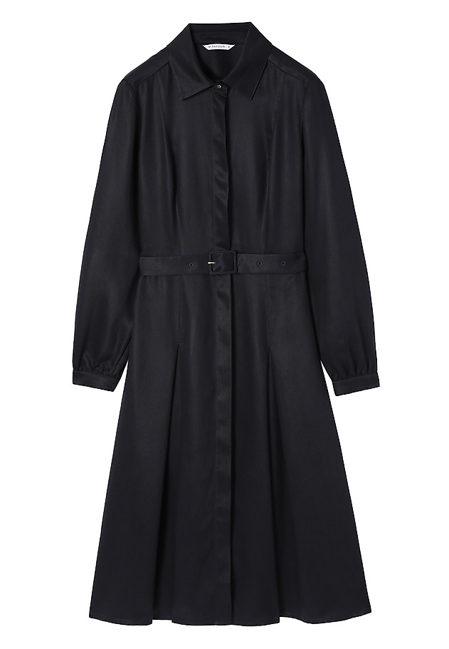 LYOCELL SHIRT DRESS - MACELLE LYOCELL SHIRT DRESS - MACELLE NAVY BLUE 2