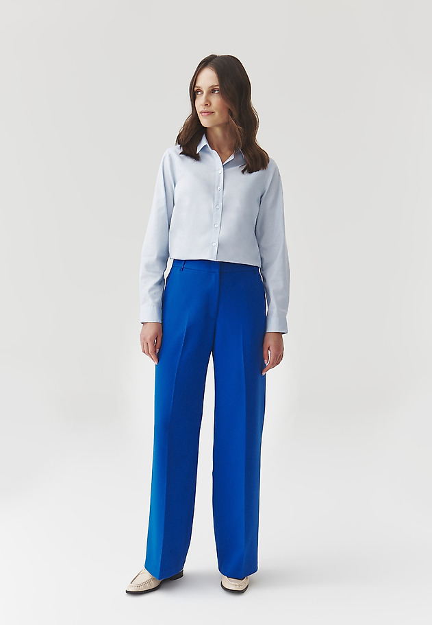 COTTON SHIRT WITH WAISTBAND — ELISHA COTTON SHIRT WITH WAISTBAND — ELISHA NIEBIESKI 2